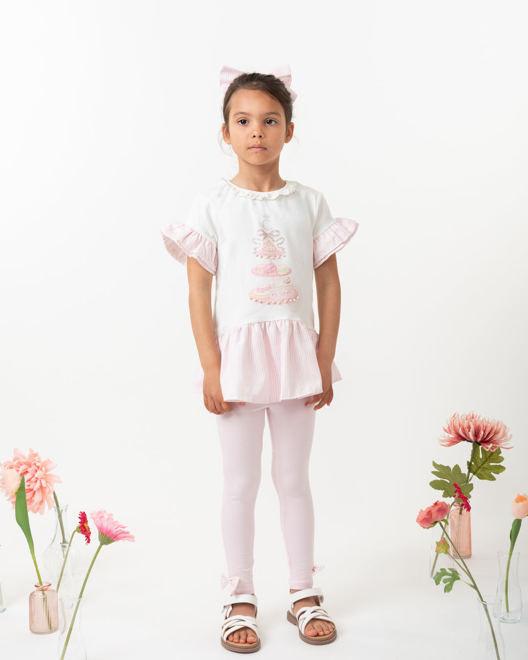 Caramelo kids afternoon tea legging set SS25 341467 - preorder