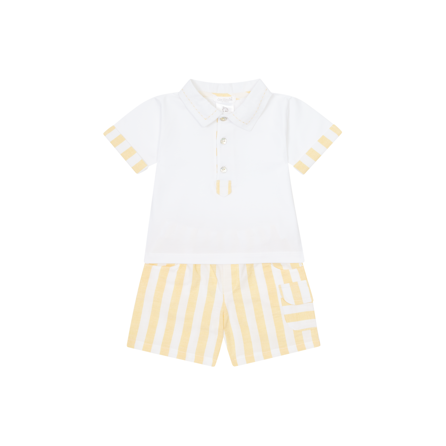 Deolinda boys lemon shorts set SS25 DBV25826 PRE ORDER