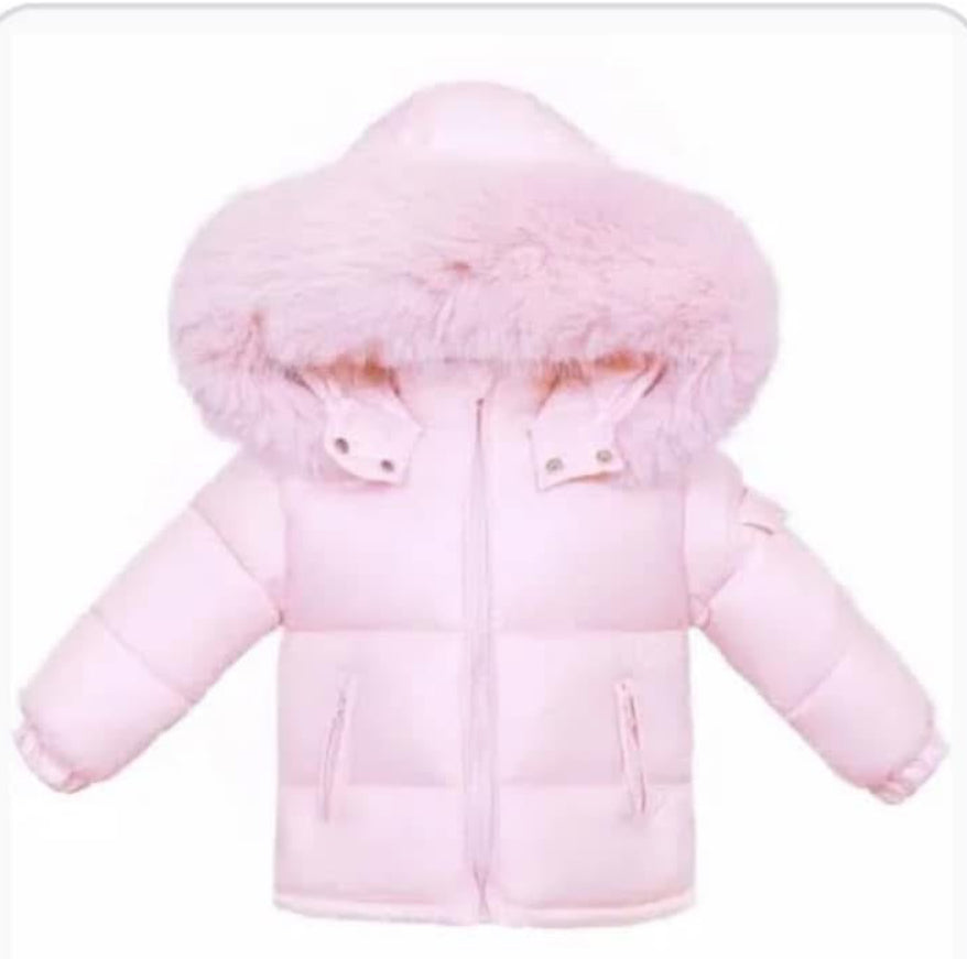 Weeme girls pink puffa coat