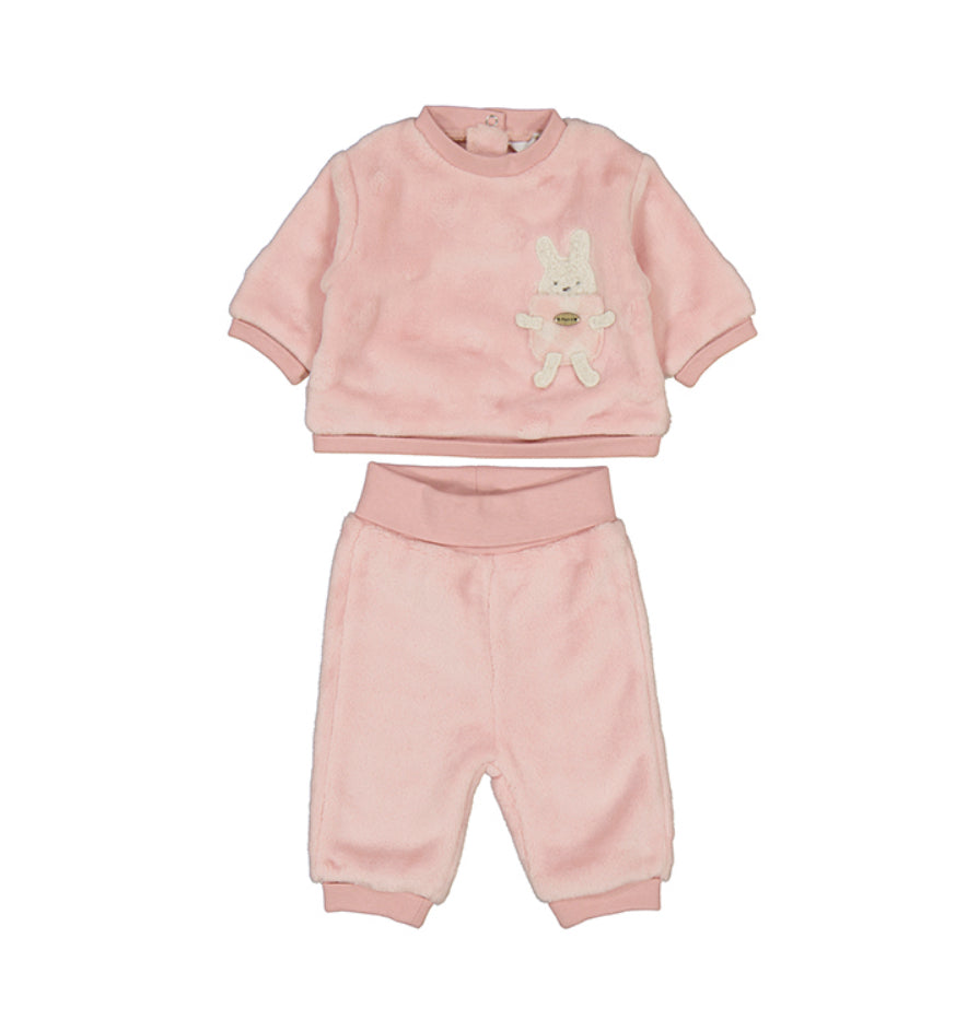 Mayoral blush pink bunny set