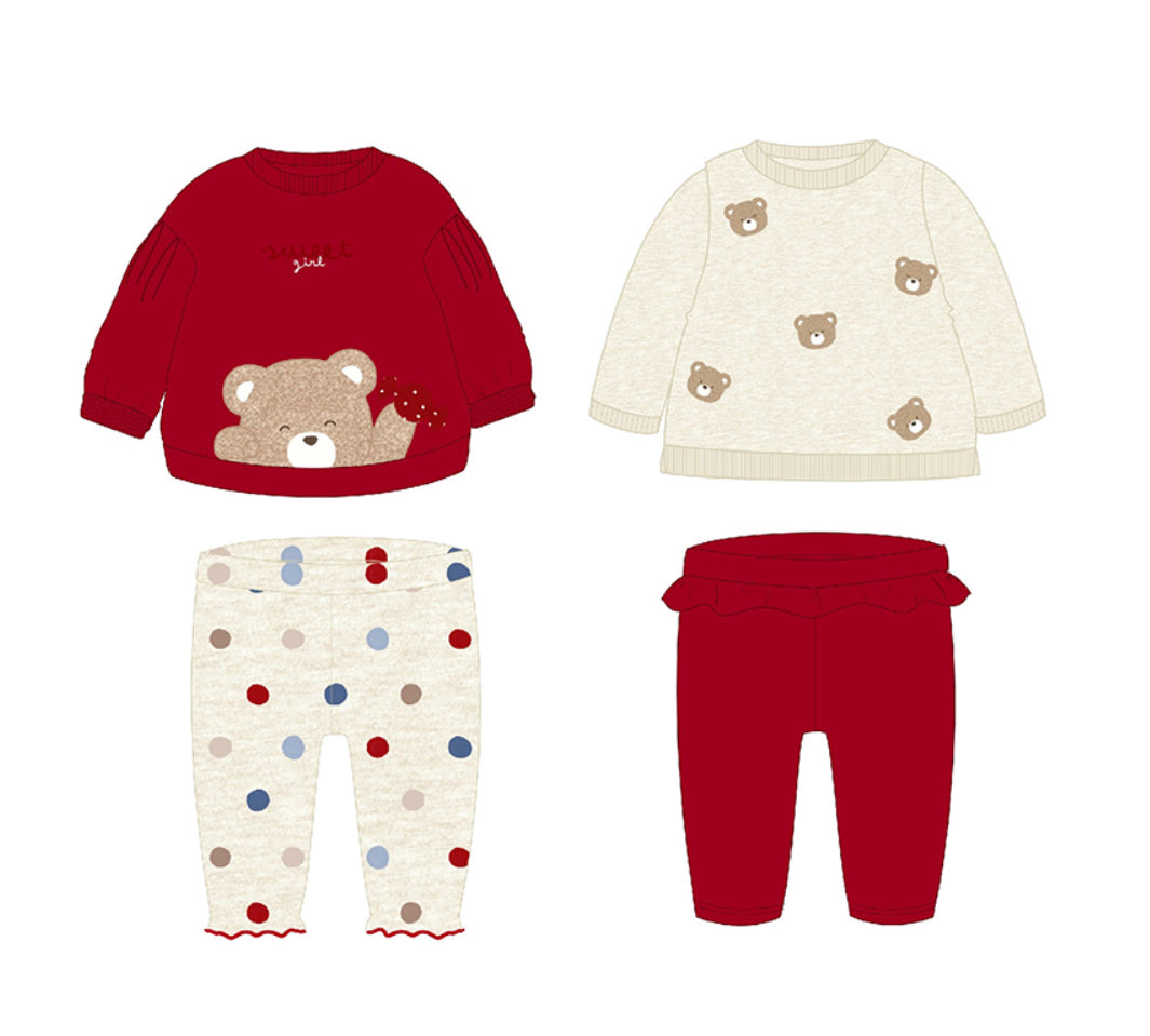 Mayoral baby girls 2 piece teddy set AW24