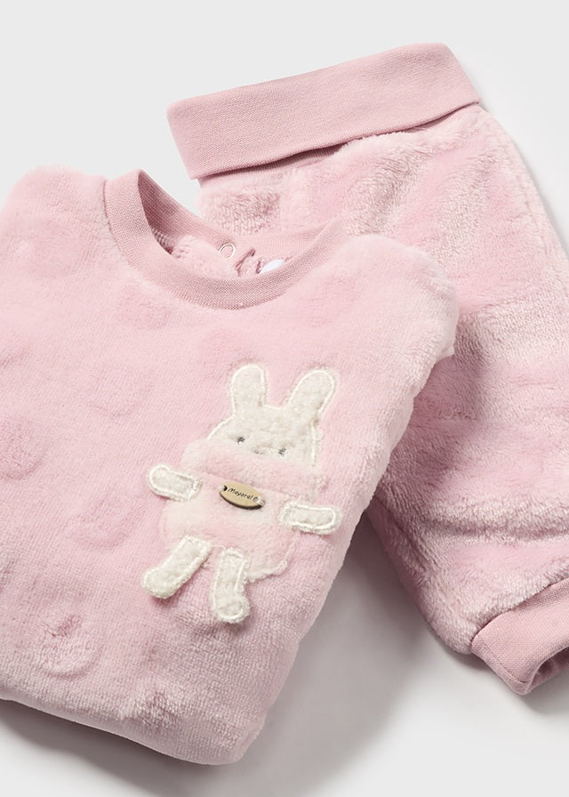 Mayoral blush pink bunny set