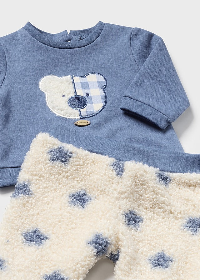 Mayoral baby boys 3 piece fleecy set AW24