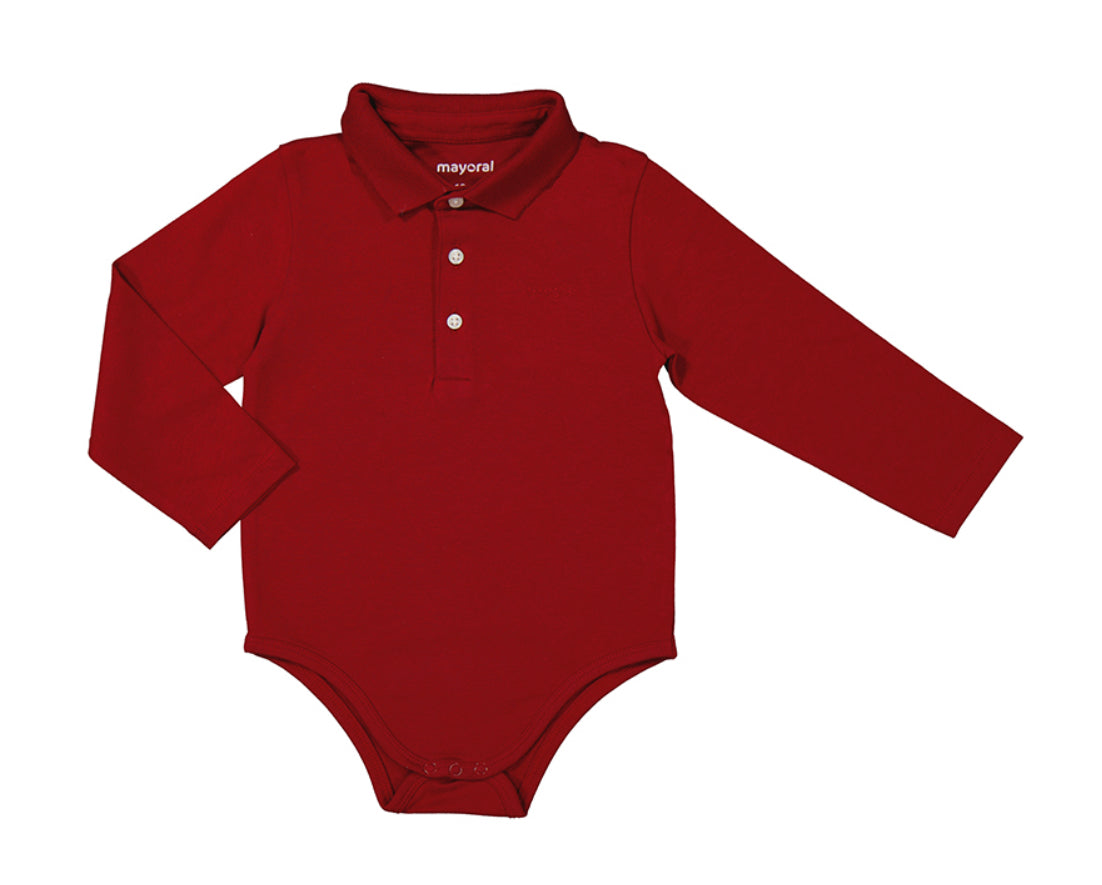 Mayoral boys red bodysuit