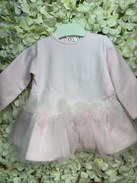 Pastels & Co pink tutu voile dress aw24 PA-719A