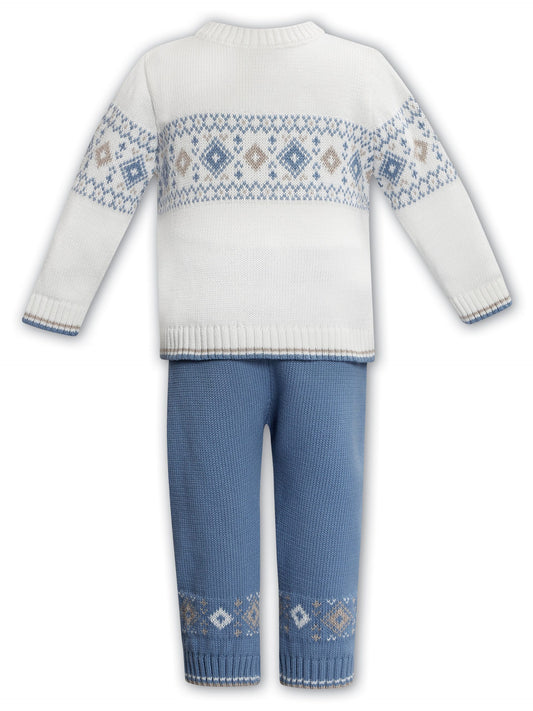 Sarah Louise boys knitted 2 piece set AW24 008221