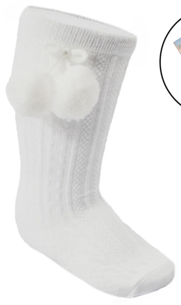 Soft touch white  knee high socks