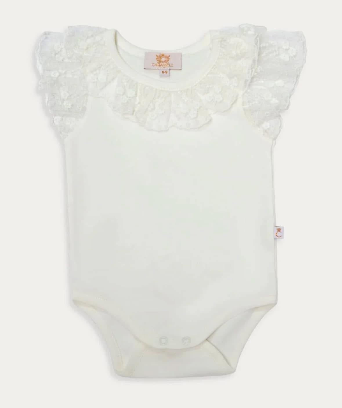 Caramelo kids frill baby girls bodysuits