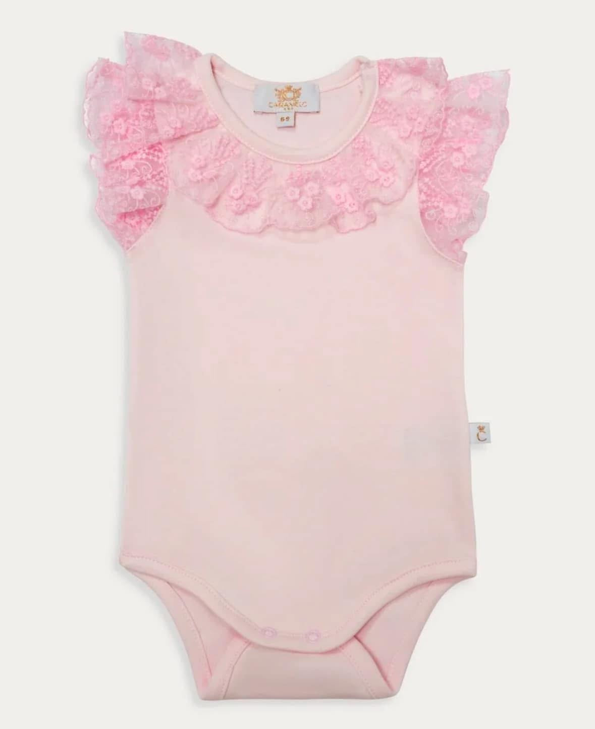 Caramelo kids frill baby girls bodysuits