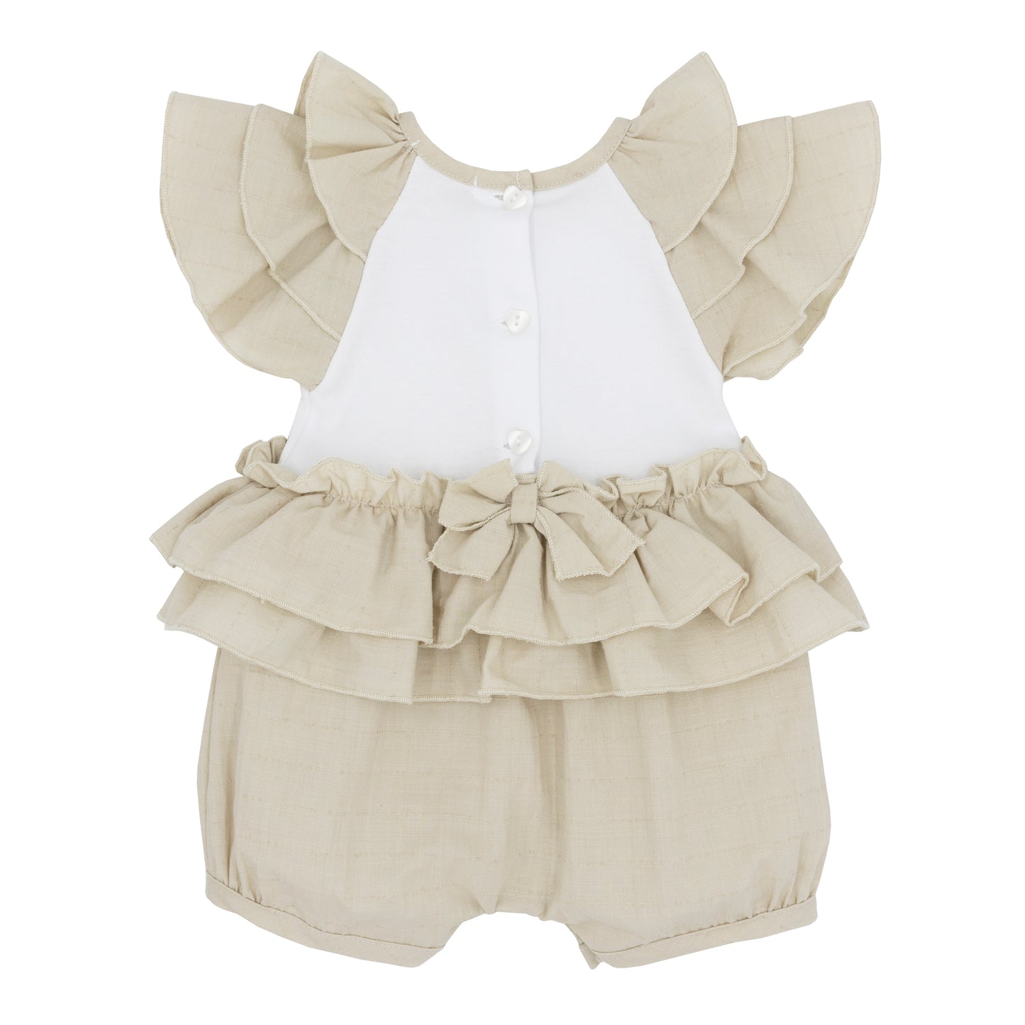 Blues baby girls beige romper SS25 BB1839