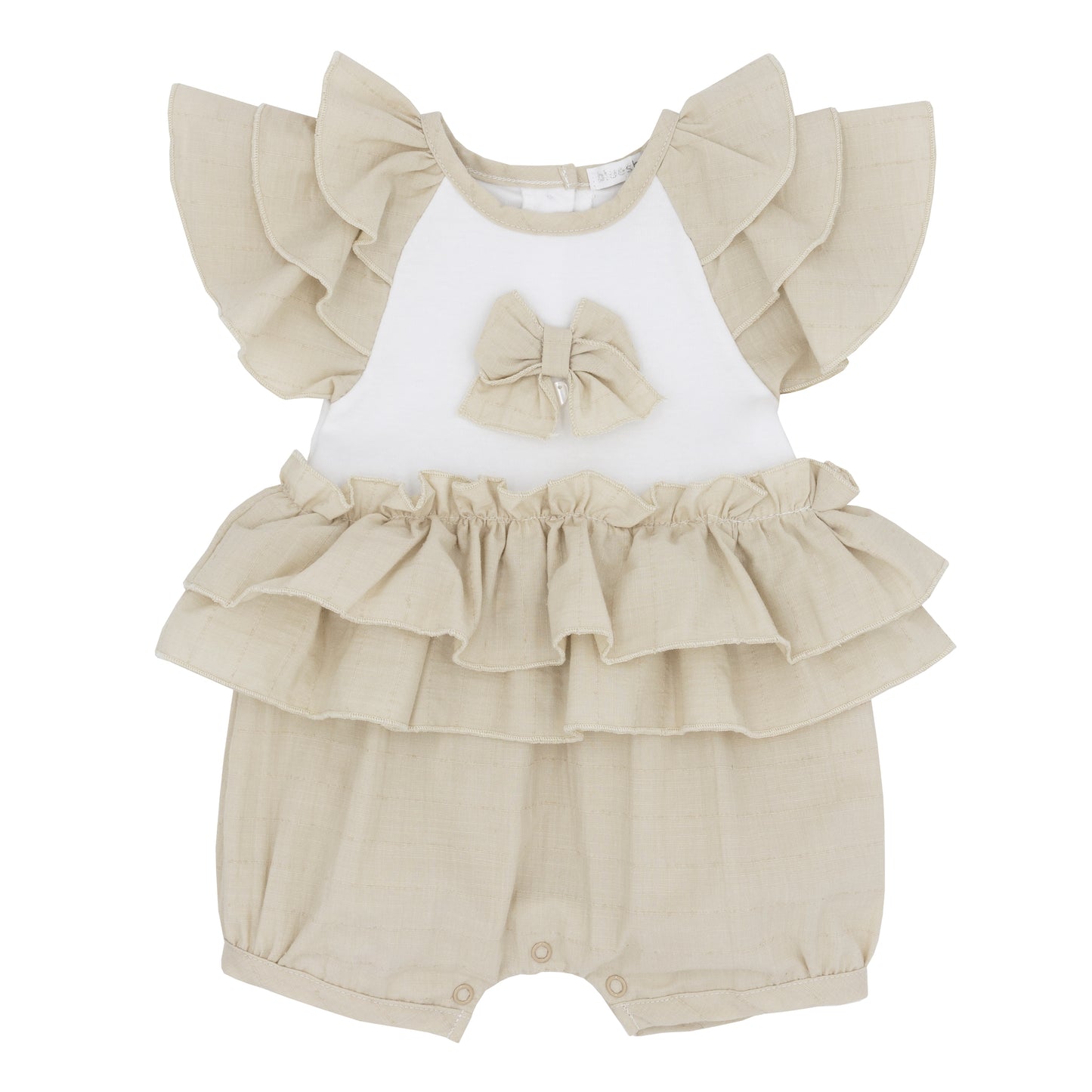 Blues baby girls beige romper SS25 BB1839