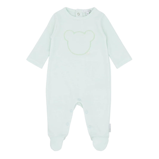 Blues Baby mint teddy babygrow SS25 BB0204