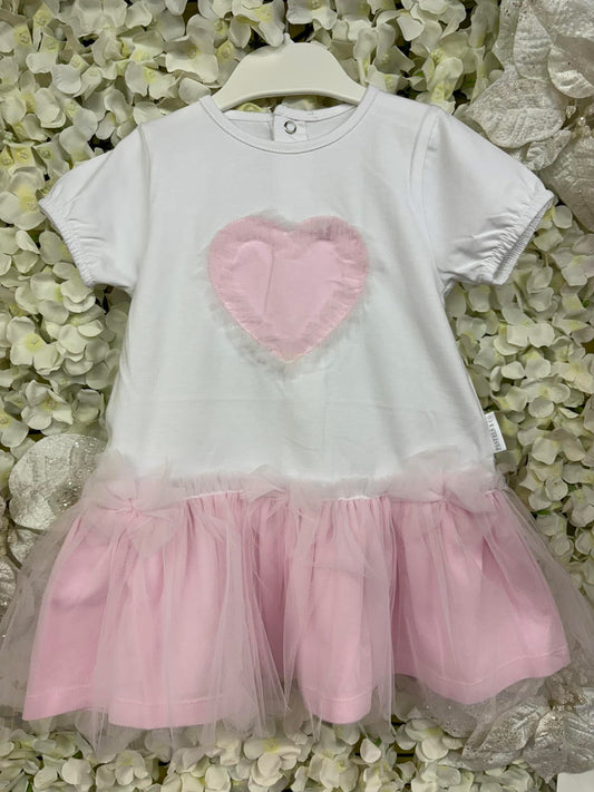 Pastels & Co tulle girls heart dress SS25