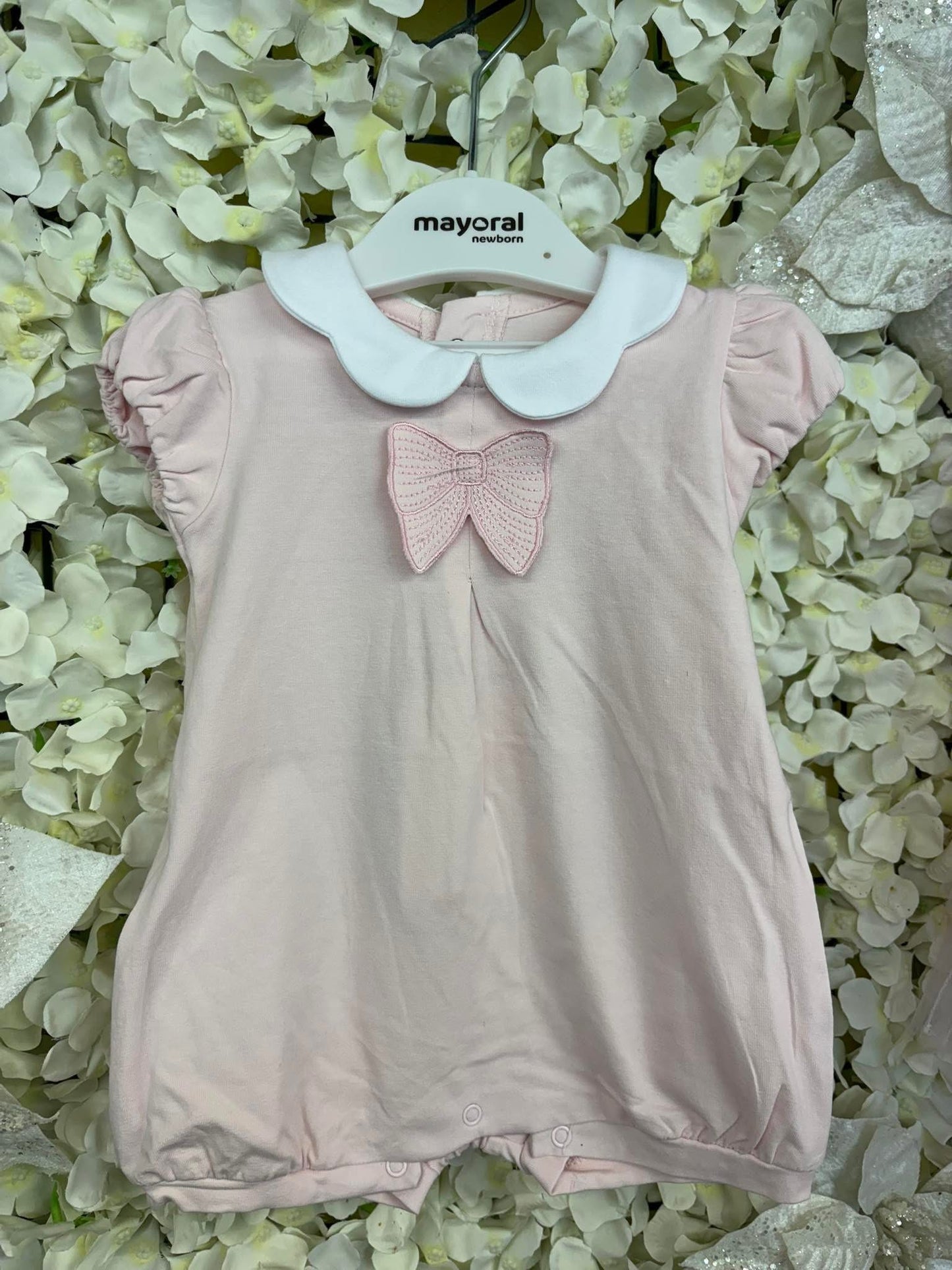 Mayoral babygirls bow rompers SS25 1.752