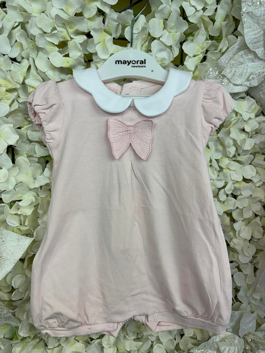 Mayoral babygirls bow rompers SS25 1.752