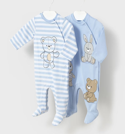 Mayoral baby boys teddy babygrows SS25 1.709