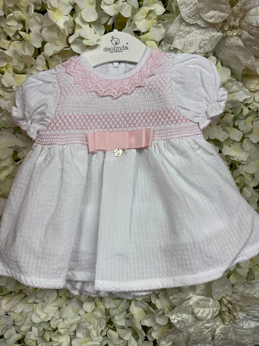 Deolinda girls smocked dress & bloomers SS25